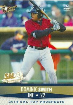 2014 Brandt South Atlantic League Top Prospects #27 Dominic Smith Front