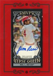 2016 Topps Gypsy Queen - MVP Minis Autographs Black #MVPA-JR Jim Rice Front