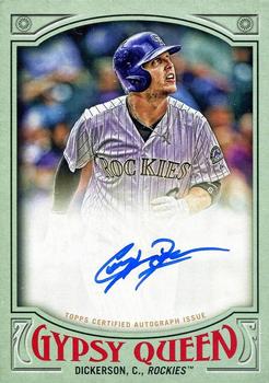 2016 Topps Gypsy Queen - Autographs Green #GQA-CD Corey Dickerson Front