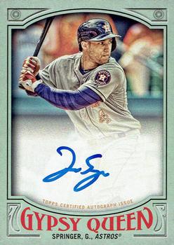 2016 Topps Gypsy Queen - Autographs Green #GQA-GS George Springer Front