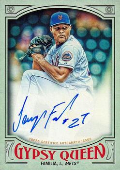 2016 Topps Gypsy Queen - Autographs Green #GQA-JFA Jeurys Familia Front