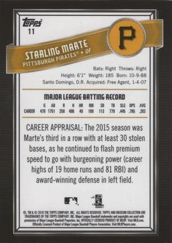 2016 Topps Museum Collection - Green #11 Starling Marte Back