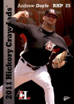 2011 MultiAd Hickory Crawdads #24 Andrew Doyle Front