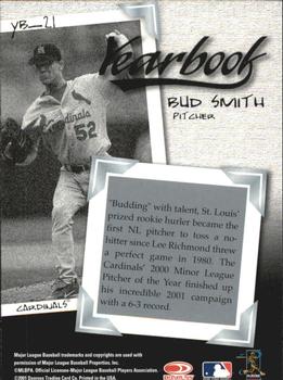 2001 Donruss Class of 2001 - Yearbook #YB-21 Bud Smith  Back