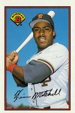 1989 Bowman #474 Kevin Mitchell Front