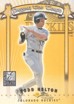 2001 Donruss Elite - Passing the Torch #PT-16 Todd Helton  Front