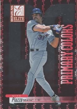 2001 Donruss Elite - Primary Colors Red #PC-15 Mike Piazza  Front