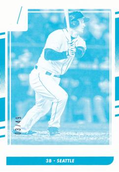 2016 Donruss - Test Proof Cyan #119 Kyle Seager Front