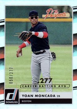 2016 Donruss - The Prospects Career Stat Line #TP3 Yoan Moncada Front
