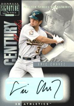 2001 Donruss Signature - Century Marks Masters Series #NNO Eric Chavez  Front