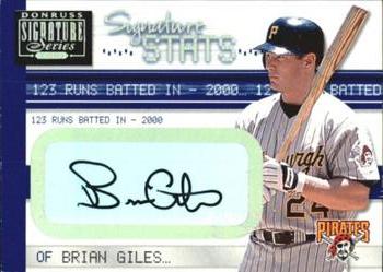2001 Donruss Signature - Stats #NNO Brian Giles Front