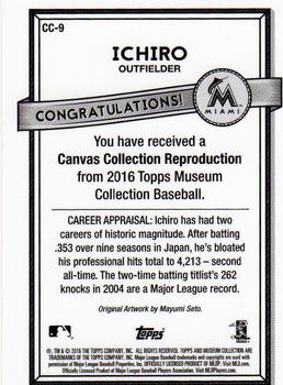 2016 Topps Museum Collection - Canvas Collection Reprints #CC-9 Ichiro Back