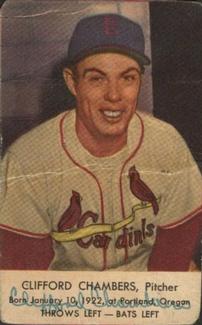 1953 Hunter Wieners St. Louis Cardinals #NNO Clifford Chambers Front