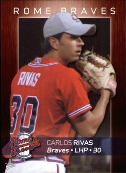 2008 MultiAd Rome Braves #27 Carlos Rivas Front