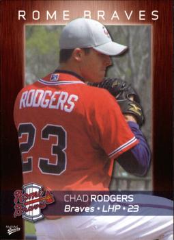 2008 MultiAd Rome Braves #28 Chad Rodgers Front
