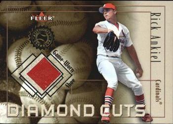 2001 Fleer Authority - Diamond Cuts Memorabilia #NNO Rick Ankiel Front