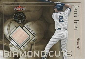 2001 Fleer Authority - Diamond Cuts Memorabilia #NNO Derek Jeter Front