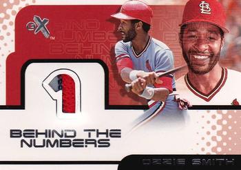 2001 Fleer E-X - Behind the Numbers Game Jersey #NNO Ozzie Smith Front