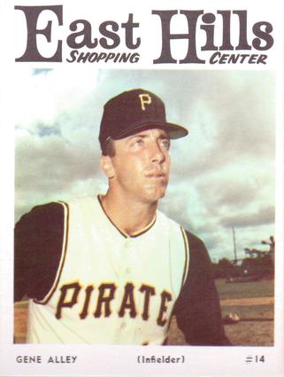 1966 East Hills Pittsburgh Pirates #NNO Gene Alley Front