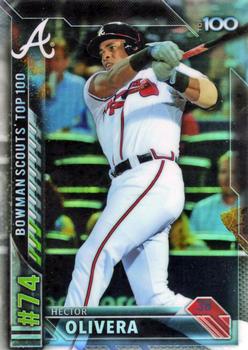 2016 Bowman - Bowman Scouts' Top 100 #BTP-74 Hector Olivera Front