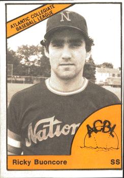 1977 TCMA Atlantic Collegiate Baseball League #NNO Ricky Buoncore Front
