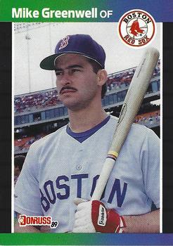 1989 Donruss #186 Mike Greenwell Front