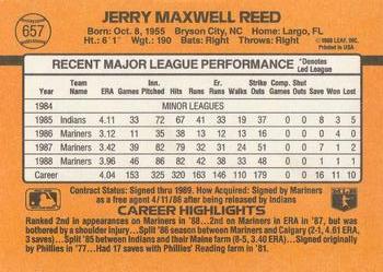 1989 Donruss #657 Jerry Reed Back