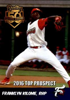 2016 Choice Reading Fightin Phils Prospects #NNO Franklyn Kilome Front