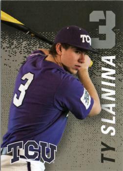 2014 TCU Horned Frogs Schedule Cards #NNO Ty Slanina Front