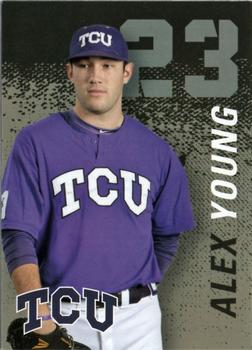 2014 TCU Horned Frogs Schedule Cards #NNO Alex Young Front