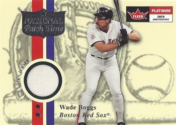 2001 Fleer Platinum - National Patch Time #NNO Wade Boggs Front