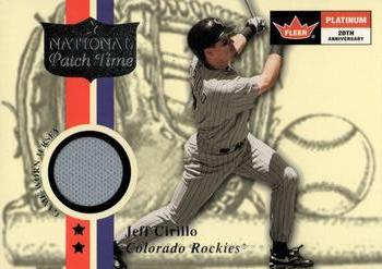 2001 Fleer Platinum - National Patch Time #NNO Jeff Cirillo Front