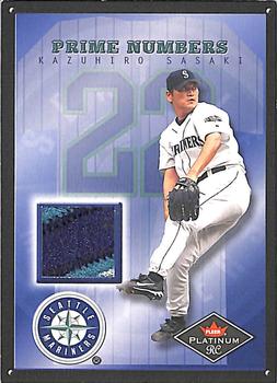 2001 Fleer Platinum - Prime Numbers #NNO Kazuhiro Sasaki  Front