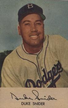 1953-54 Briggs Meats #NNO Duke Snider Front