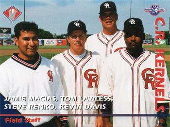 1995 Cedar Rapids Kernels #NNO Tom Lawless / Steve Renko / Kevin Davis / Jamie Macias Front