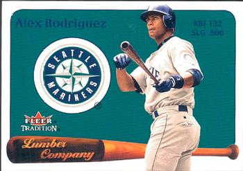 2001 Fleer Tradition - Lumber Company #8 LC Alex Rodriguez Front