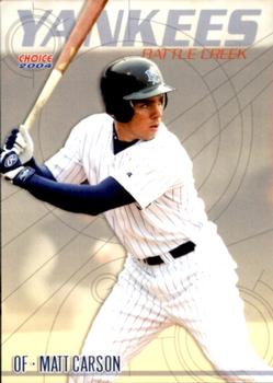 2004 Choice Battle Creek Yankees #6 Matt Carson Front