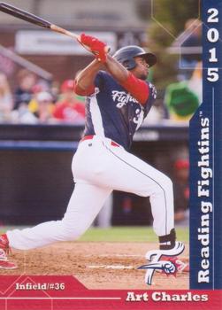 2015 Grandstand Reading Fightin Phils Update #NNO Art Charles Front