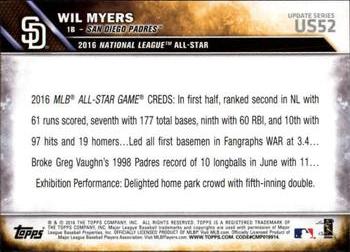 2016 Topps Update #US52 Wil Myers Back