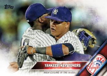 2016 Topps Update #US221 Yankees Keystoners (Didi Gregorius / Starlin Castro) Front