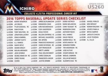 2016 Topps Update #US260 Ichiro Back