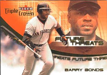 2001 Fleer Triple Crown - Future Threats #8FT Barry Bonds  Front