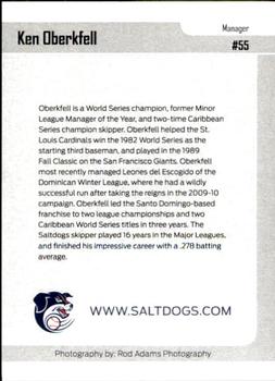 2014 Lincoln Saltdogs #NNO Ken Oberkfell Back