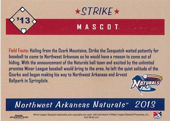 2013 Grandstand Northwest Arkansas Naturals #NNO Strike Back