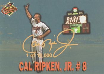 1997 Burger King Cal Ripken Jr. - Gold Signature #8 Cal Ripken, Jr. Front