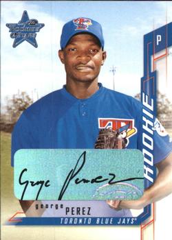 2001 Leaf Rookies & Stars - Autographs #254 George Perez Front