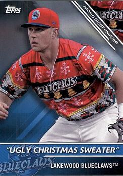 2016 Topps Pro Debut - Promo Night Uniforms #PNU-5 Ugly Christmas Sweater Front