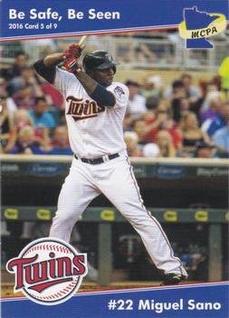 2016 Minnesota Twins Police #5 Miguel Sano Front