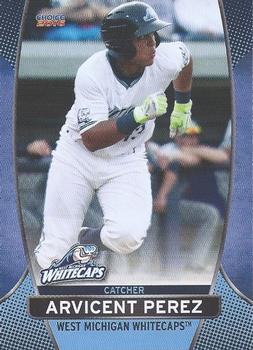 2016 Choice West Michigan Whitecaps #19 Arvicent Perez Front