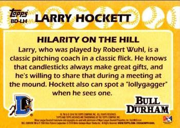 2016 Topps Archives - 1988 Topps Bull Durham #BD-LH Larry Hockett / Robert Wuhl Back